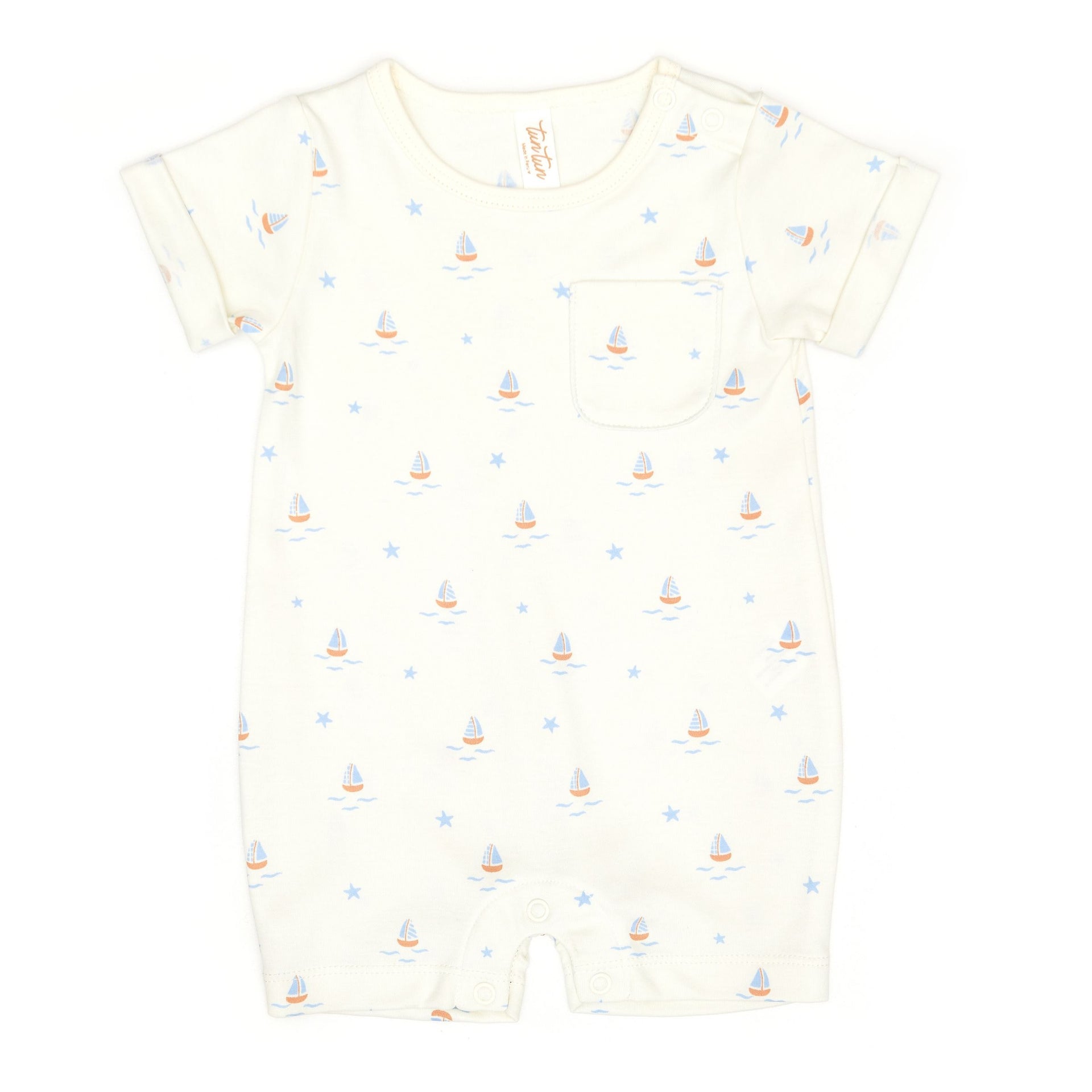 Short sleeve romper - Pima Cotton