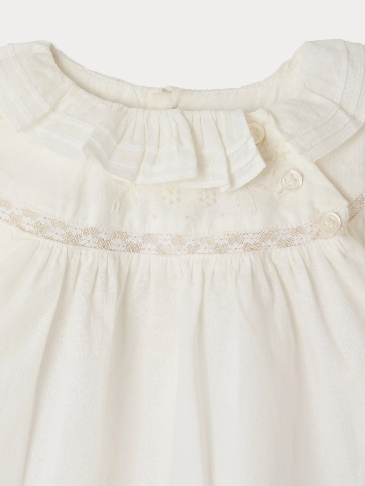 Mouchka Baby Blouse - Blanc Lait