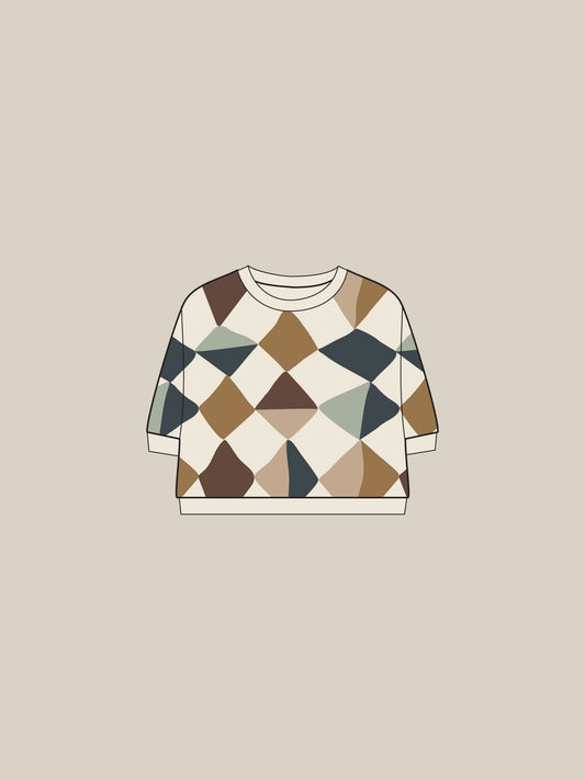 Kite Patchwork Sweatshirt Undyed