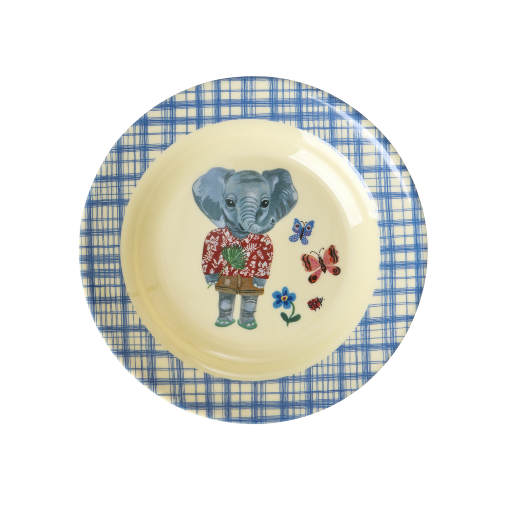 Melamine Kids Bowl | Nathalie Lété Blue Print – 8.4oz