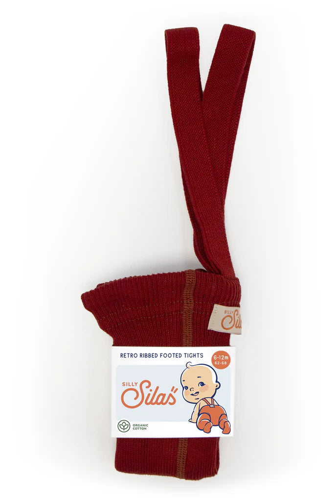 Silly Silas Footed Tights with Braces - Maple Leaf image 0