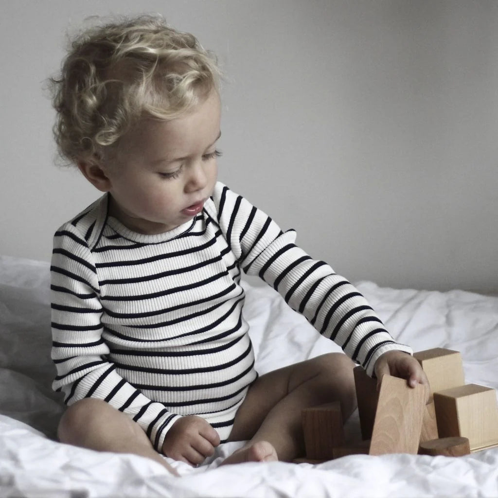 Minimalisma Bono Silk and Cotton bodysuit - Sailor image 2