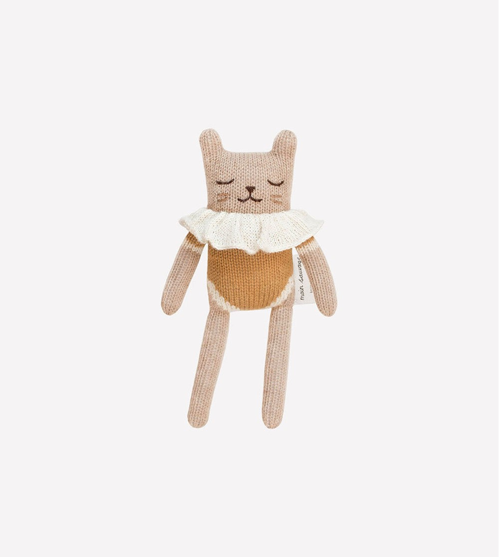 Main Sauvage Kitten knit toy | ochre bodysuit image 0