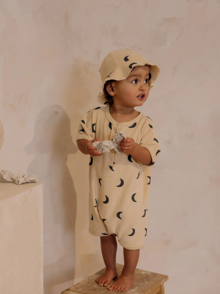 Organic Zoo Pebble Midnight Terry Beach Romper image 1
