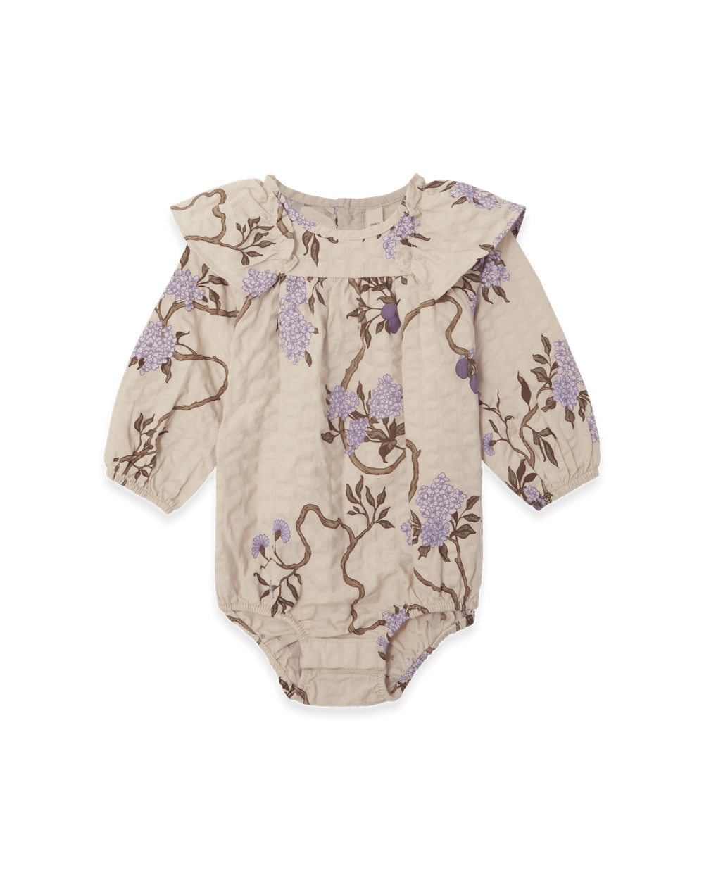 Garbo&Friends Seersucker LS Romper - Tree of Life image 0
