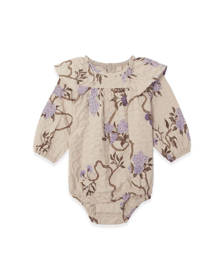 Garbo&Friends Seersucker LS Romper - Tree of Life image 0