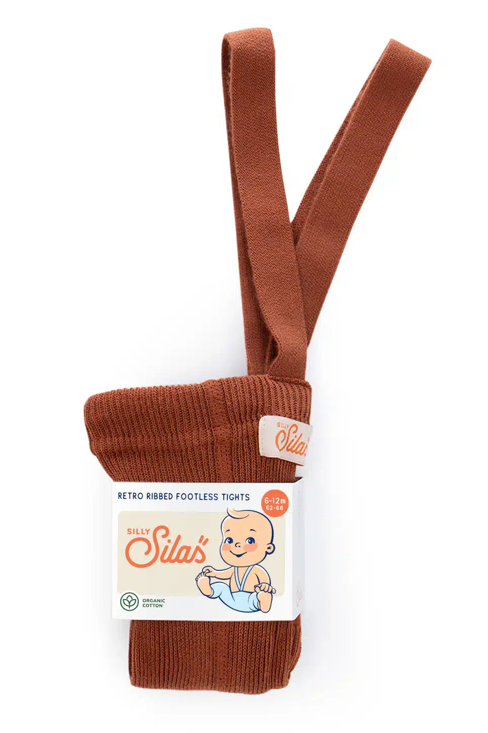 Silly Silas Classic Footless Tights Cinnamon image 0