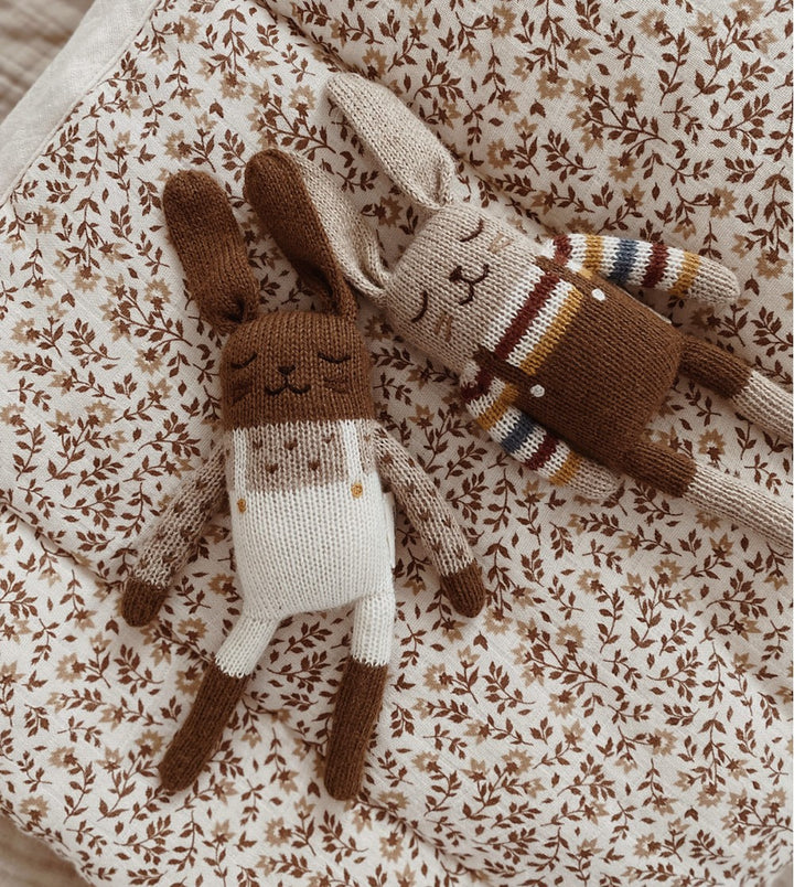 Main Sauvage Bunny knit toy | rainbow sweater image 2