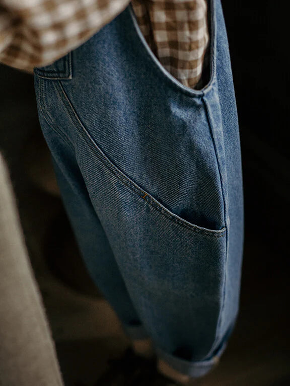 The Simple Folk The Oversized Denim Dungaree image 3