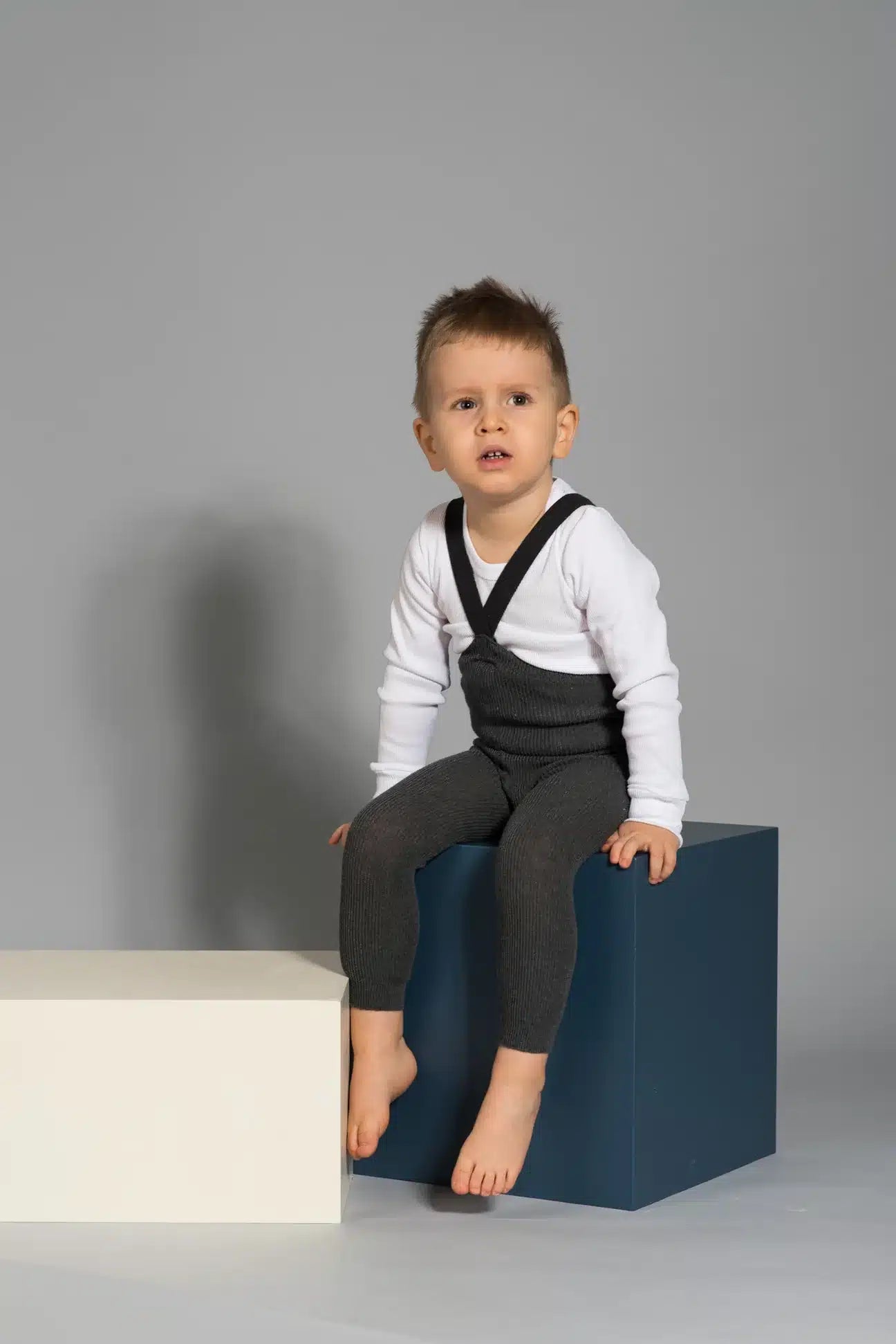 Silly Silas Classic Footless Tights Dark Grey Blend image 1
