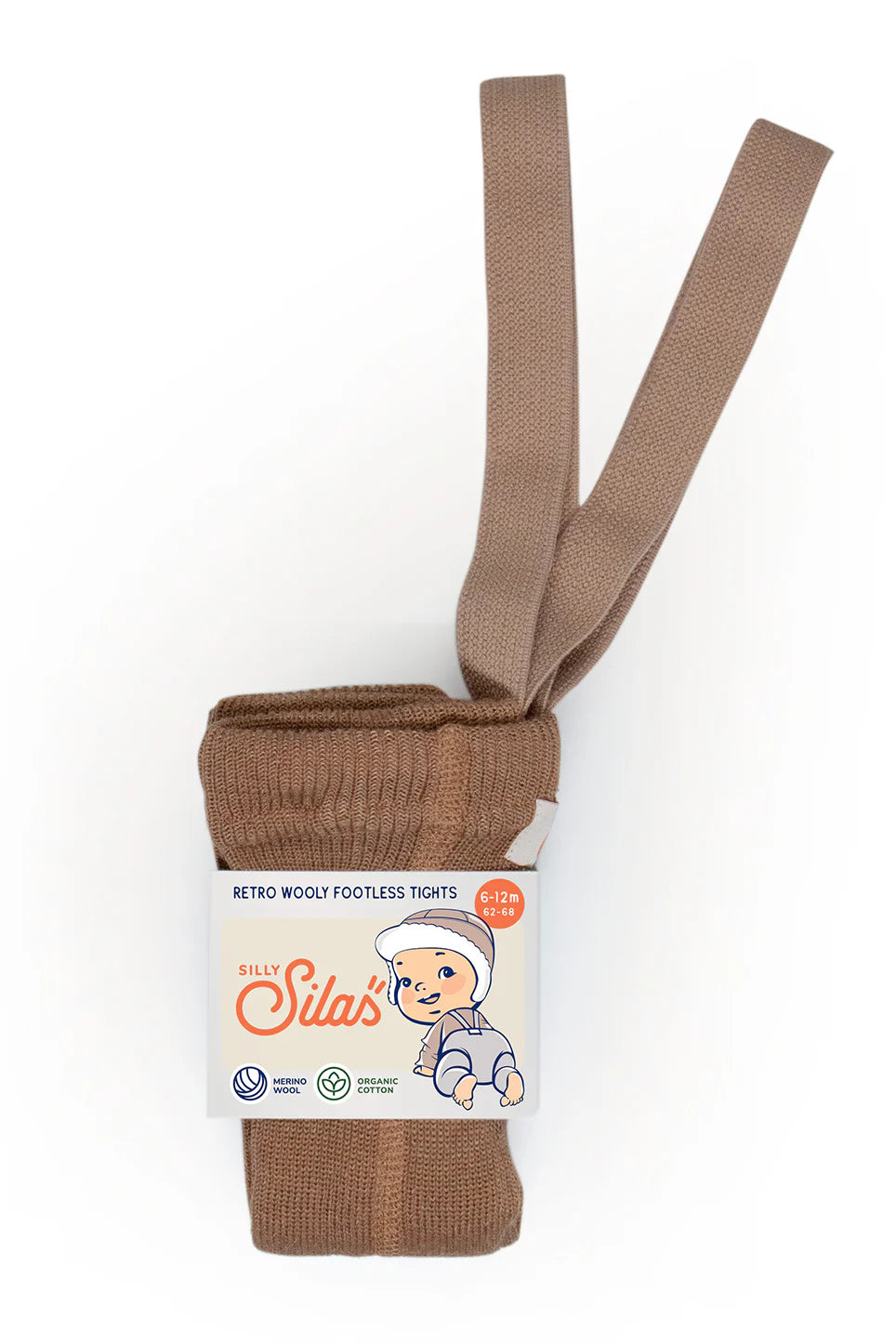 Silly Silas Wooly Footless Tights - Cappuccino image 0