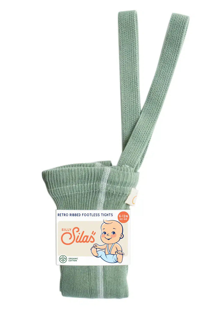 Silly Silas Classic Footless Tights Matcha Oat Latte image 0