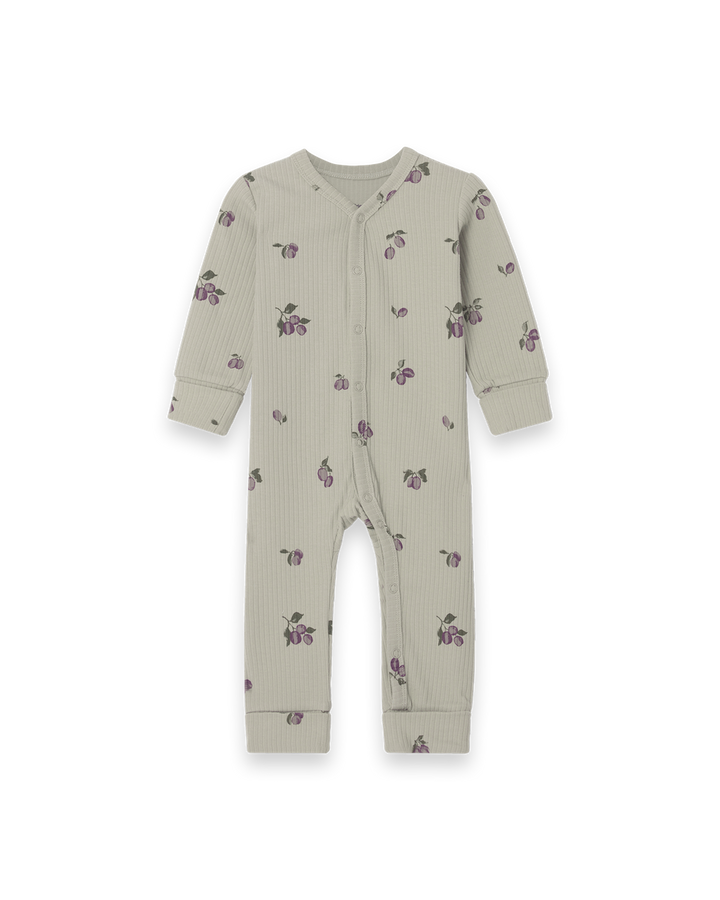 Garbo&Friends Rib Jersey Onesie - Prune Green<span> - </span>74/80 (6-12m) image