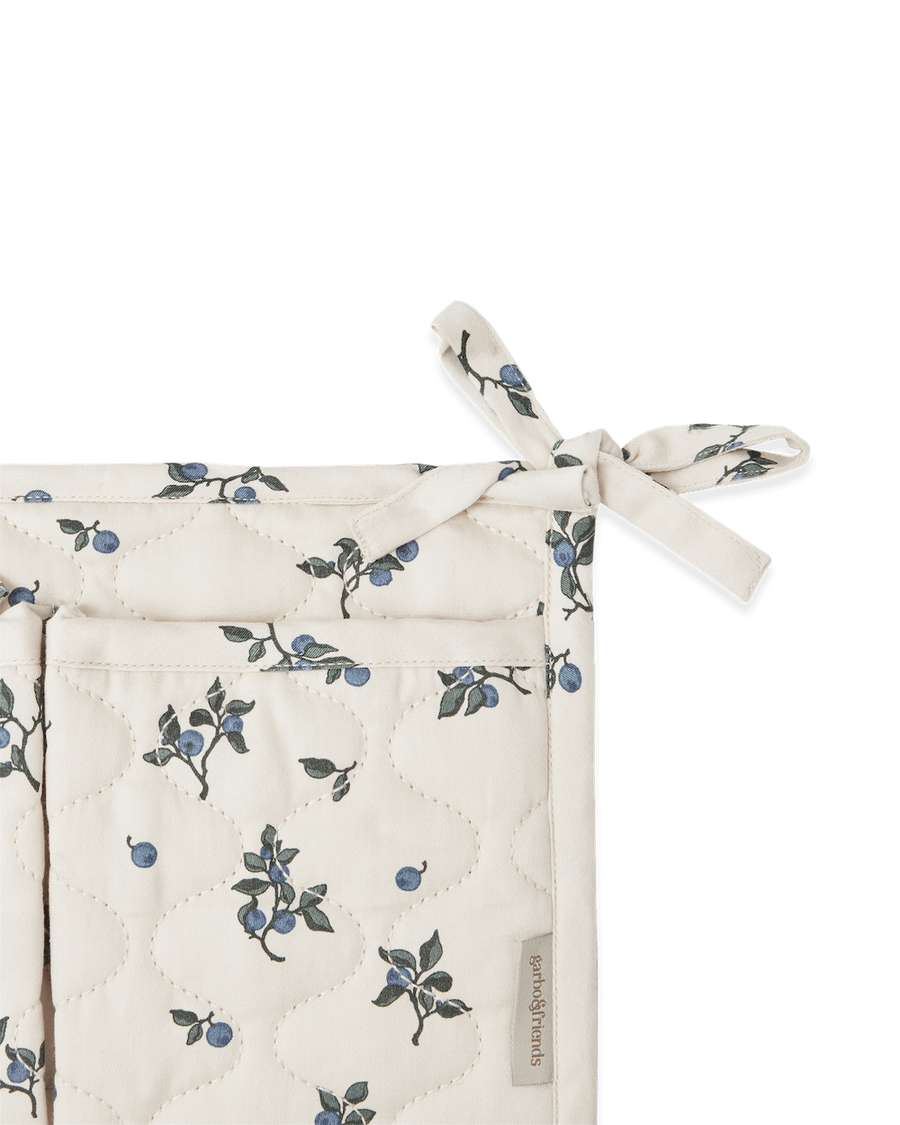 Garbo&Friends Satin Quilted Bed Pocket - Blueberry image 1