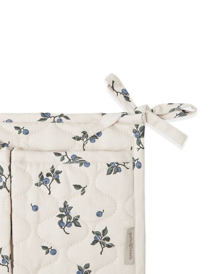Garbo&Friends Satin Quilted Bed Pocket - Blueberry image 1