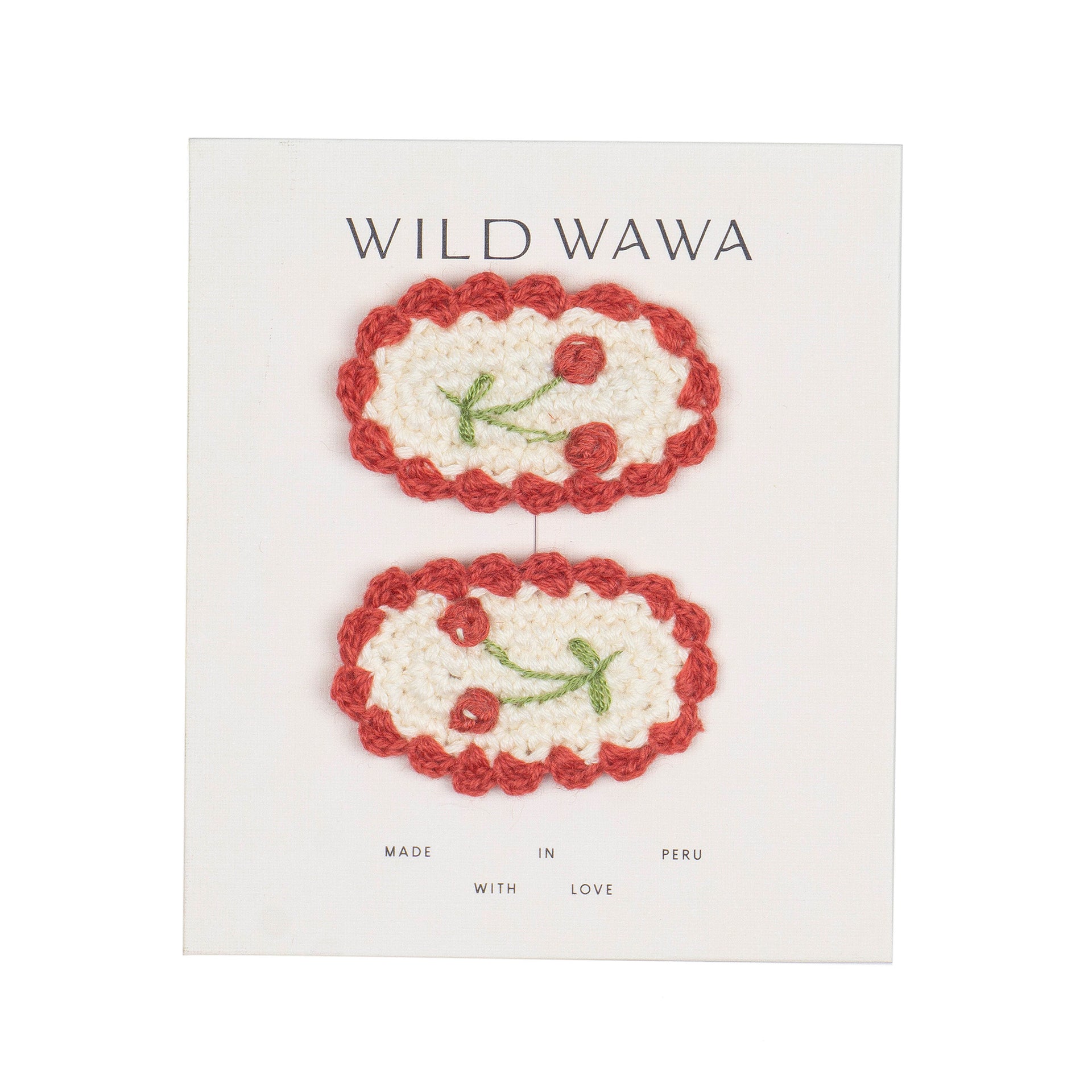 Crochet Clip Set Cherry