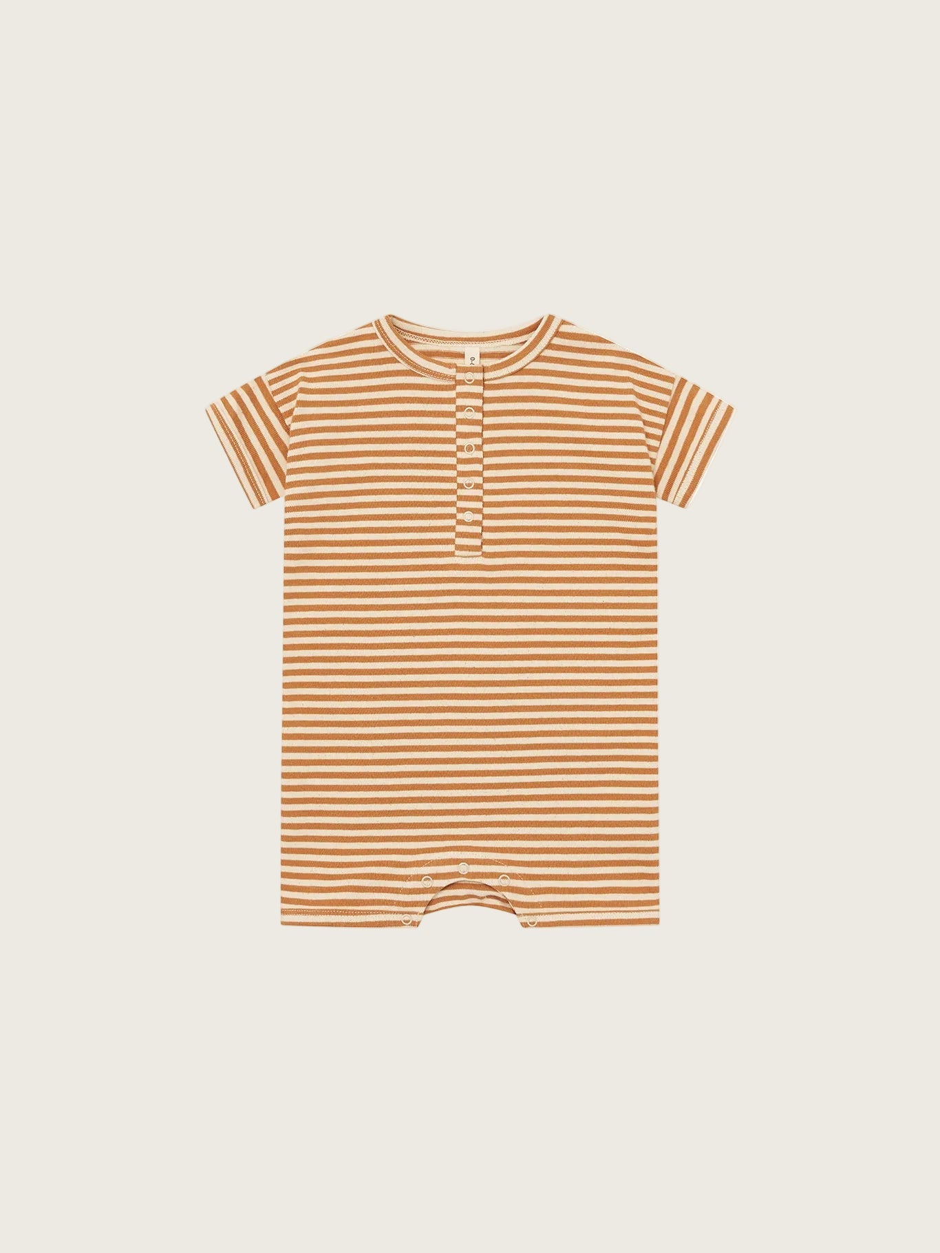Copper Stripes Beach Romper