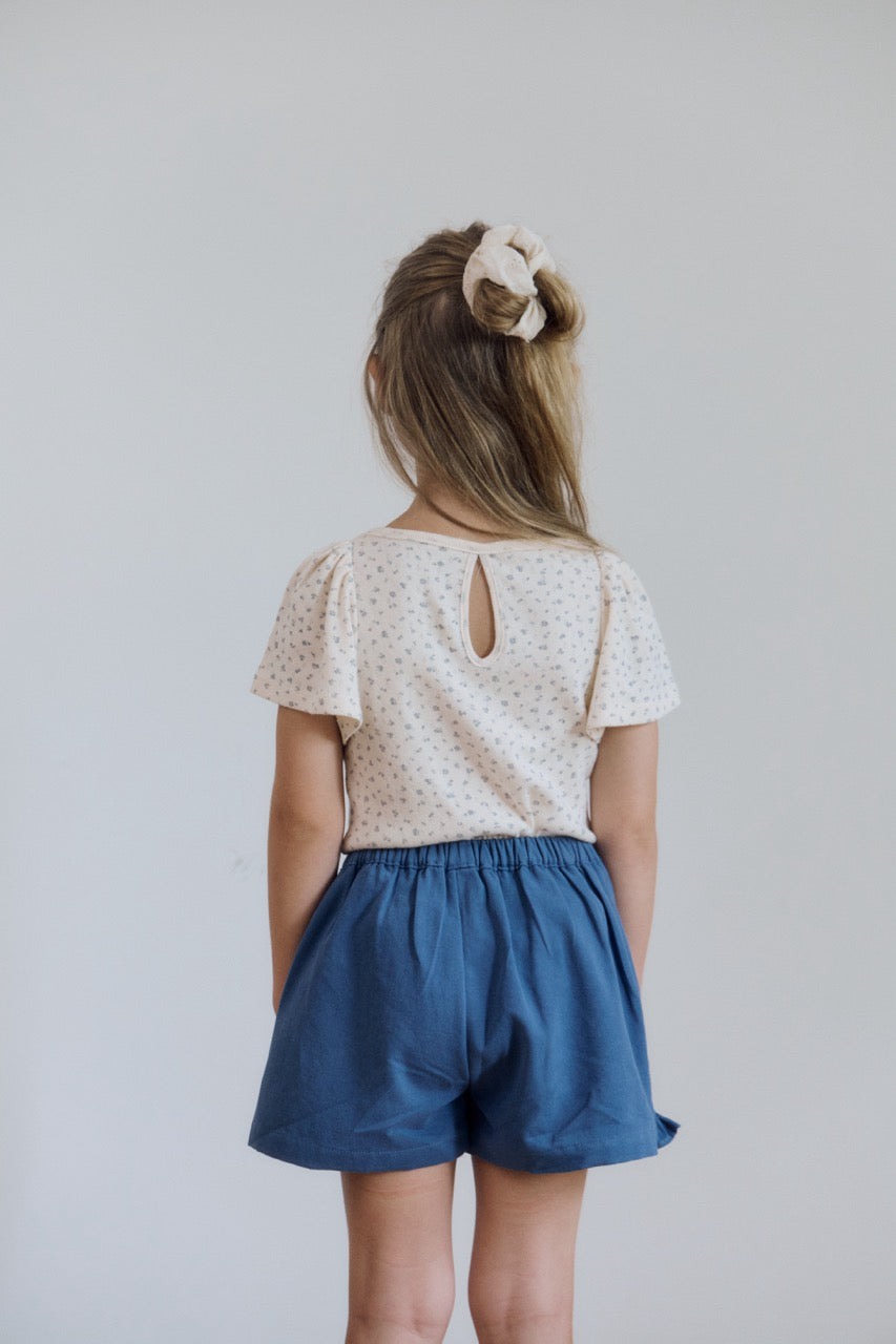 collete wrap skirts faded blue
