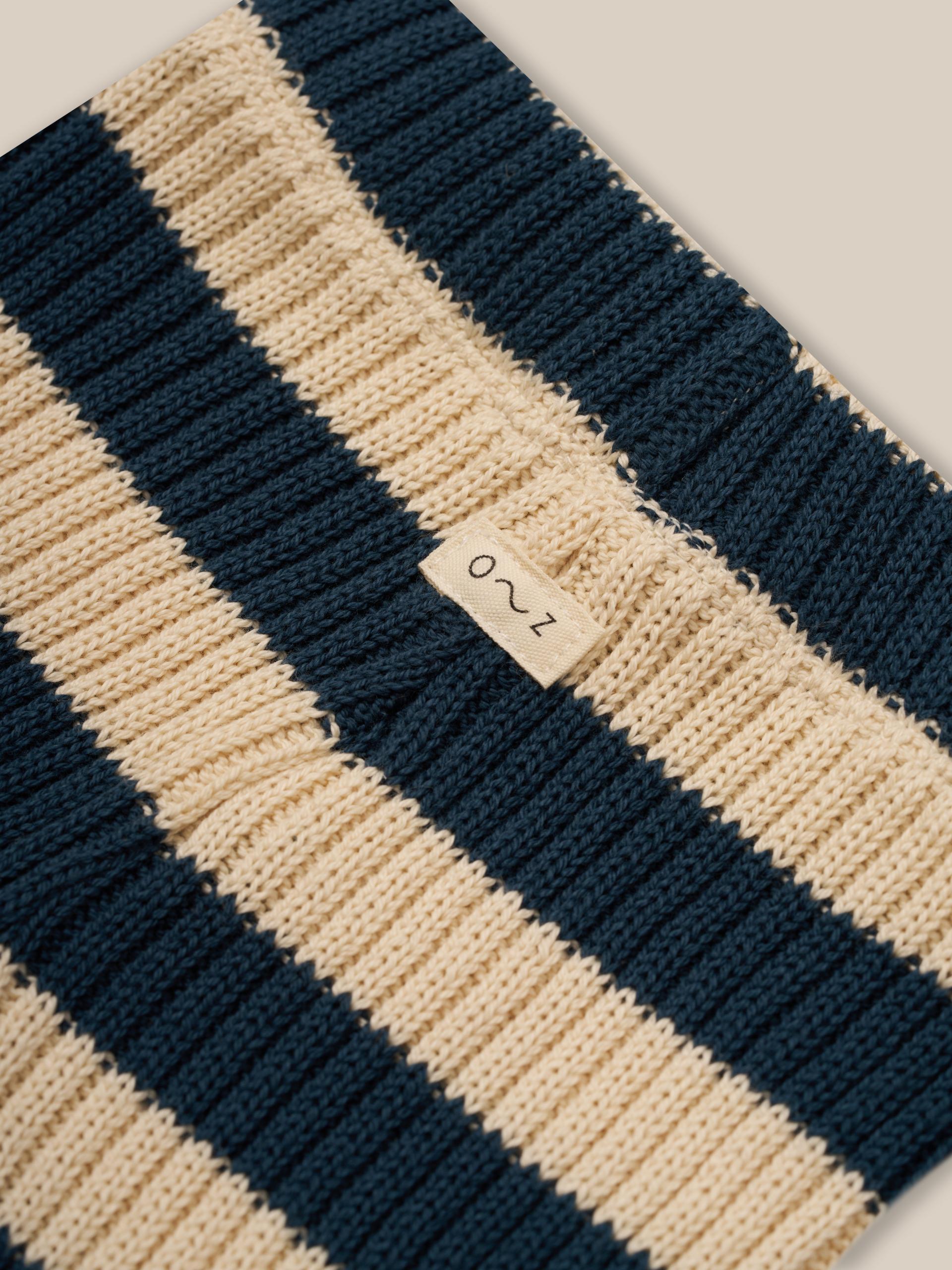 Organic Zoo Sailor Stripes Knitted Shorts image 1