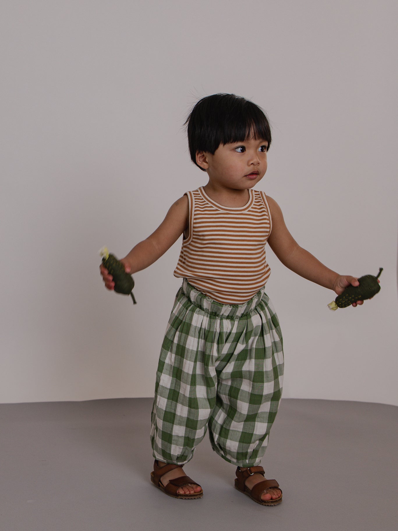 Dill Gingham Resort Pants