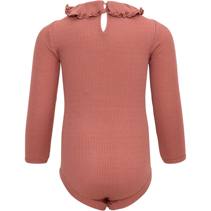 Minimalisma Beauty Silk and Cotton bodysuit - Antique Red image 1