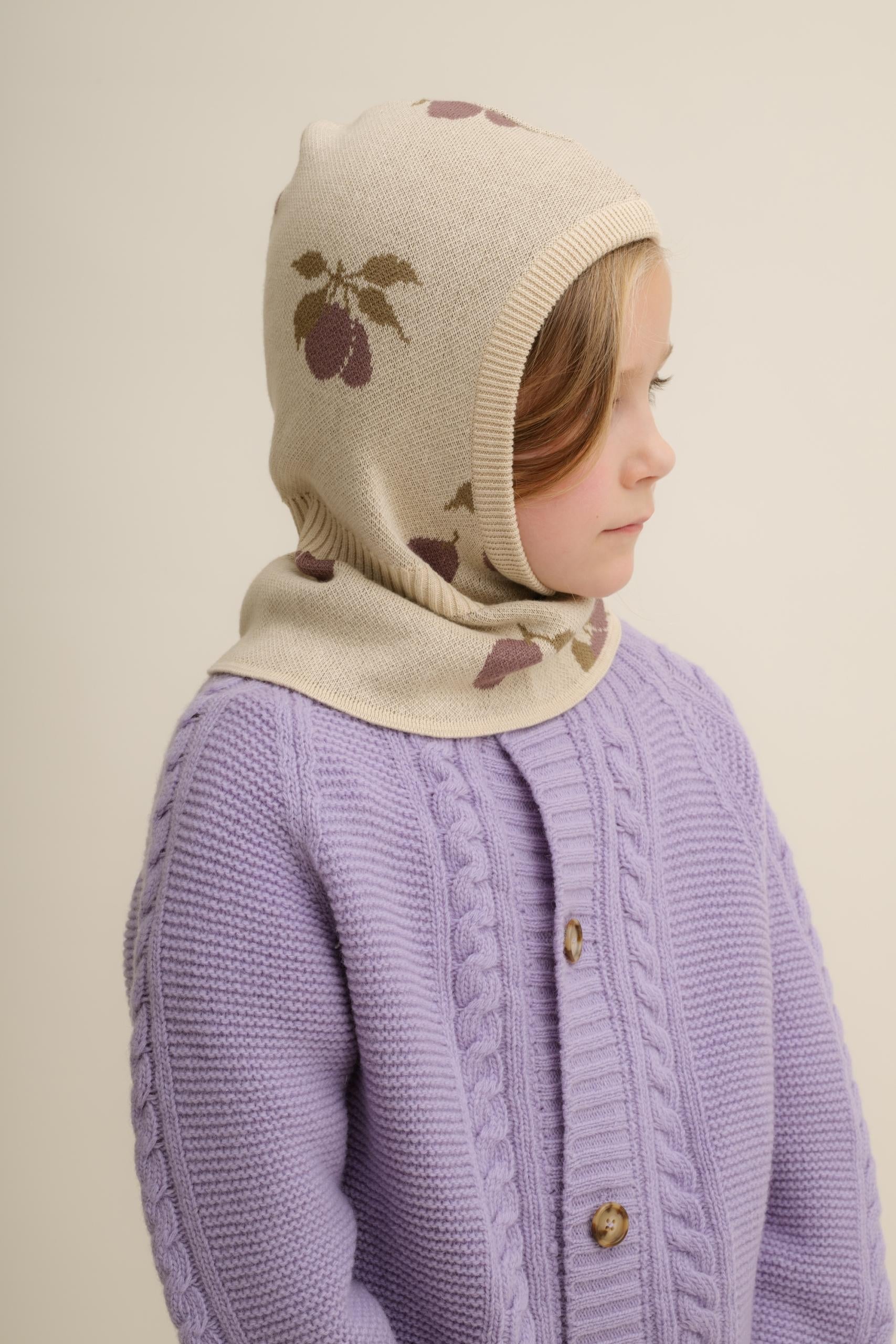 Garbo&Friends Knitted Balaclava - Prune Beige image 1