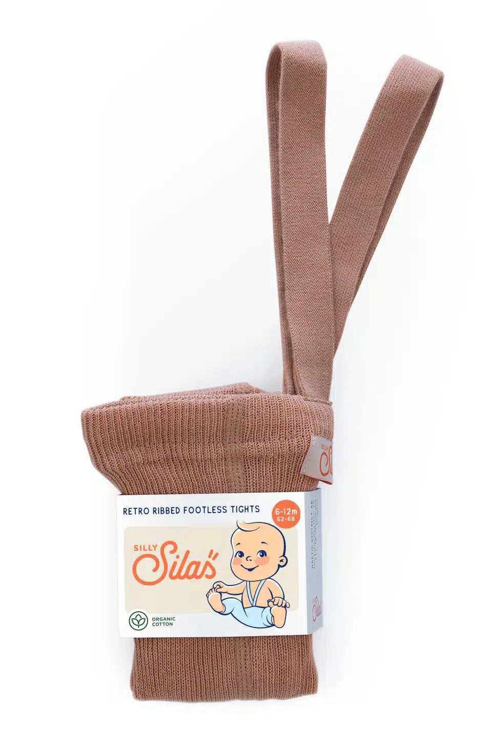 Silly Silas Classic Footless Tights Light Brown image 0