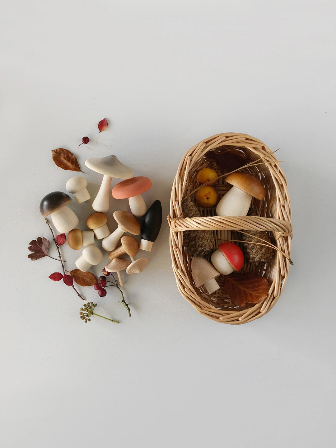 Moon Picnic Forest Mushrooms Basket image 0