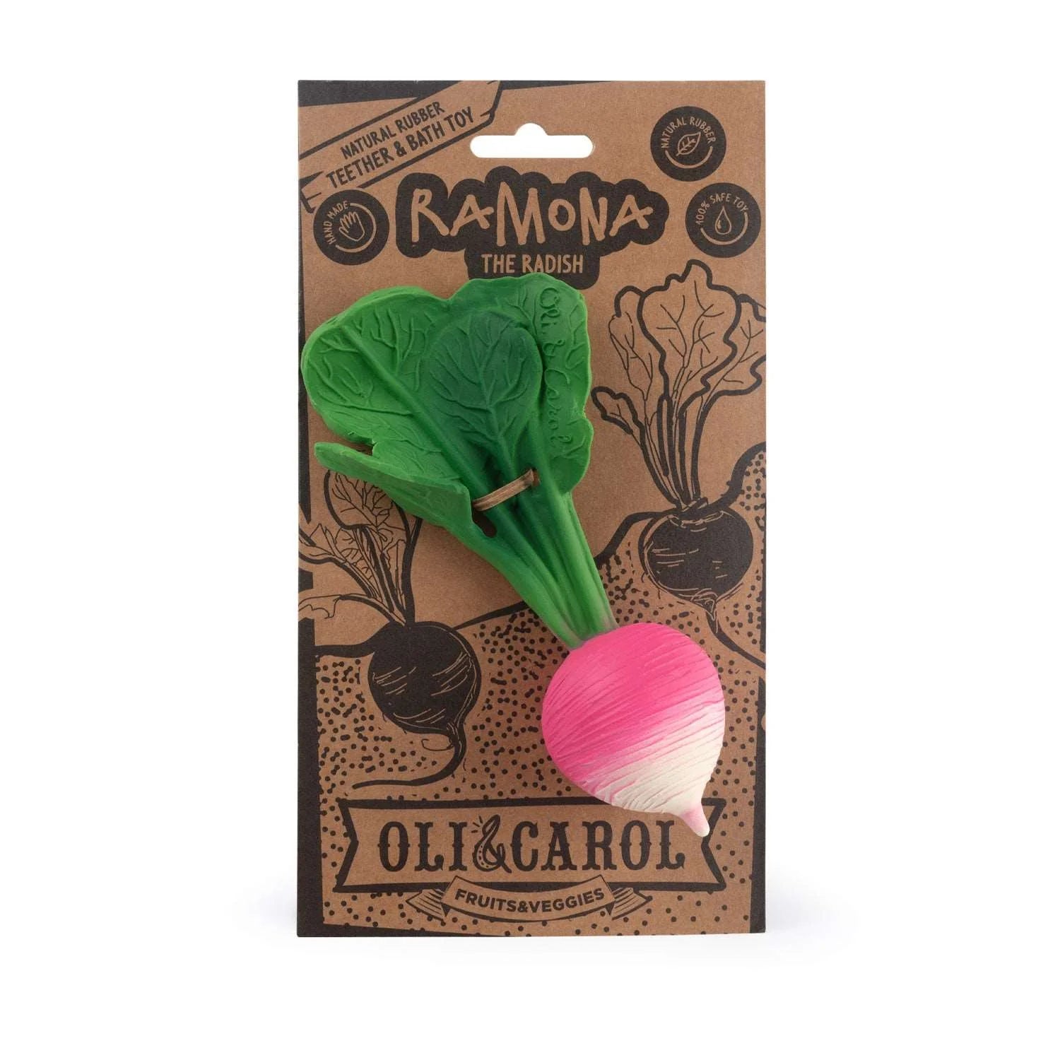 Oli&Carol Ramona the Radish Teether image 1
