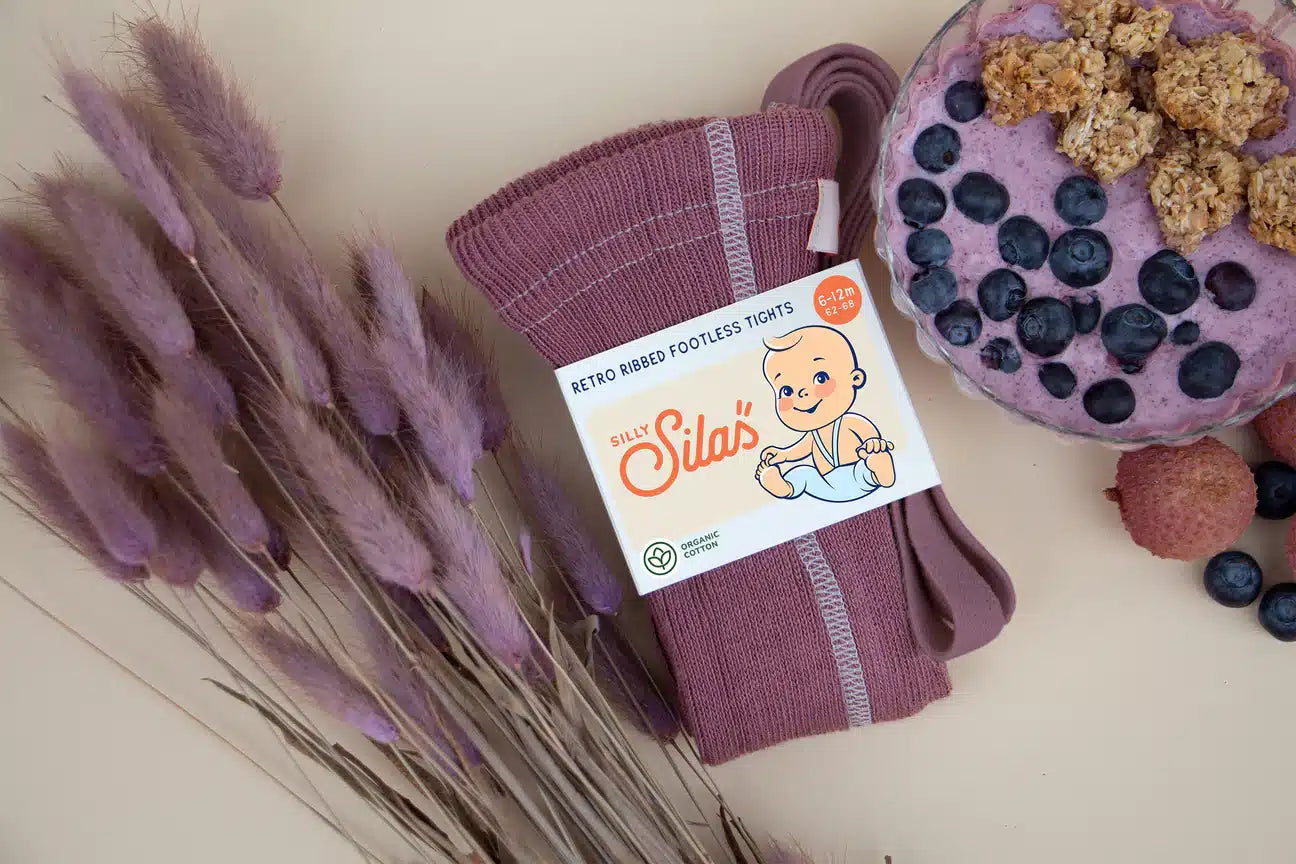Silly Silas Classic Footless Tights Acai Smoothie image 1