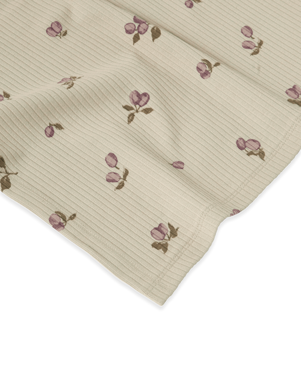Garbo&amp;Friends Rib Jersey Blanket - Prune Green image 1