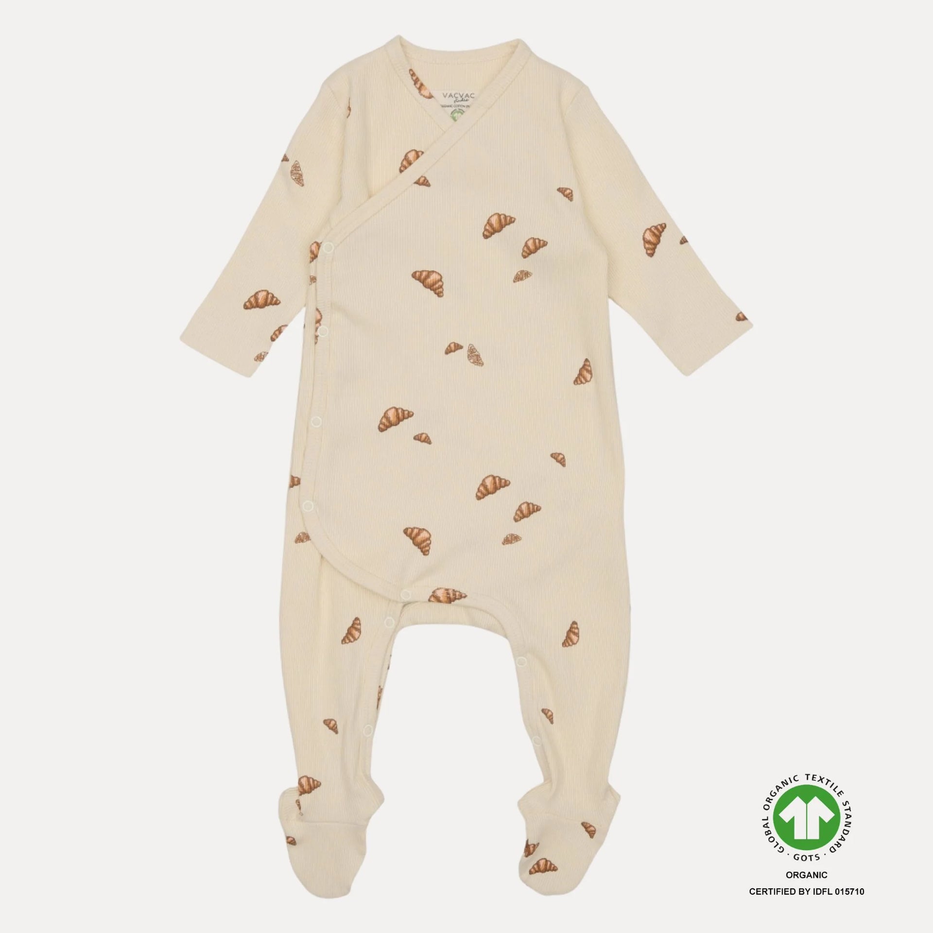 VACVAC Mini Croissants Newborn Crossover Jumpsuit image 0