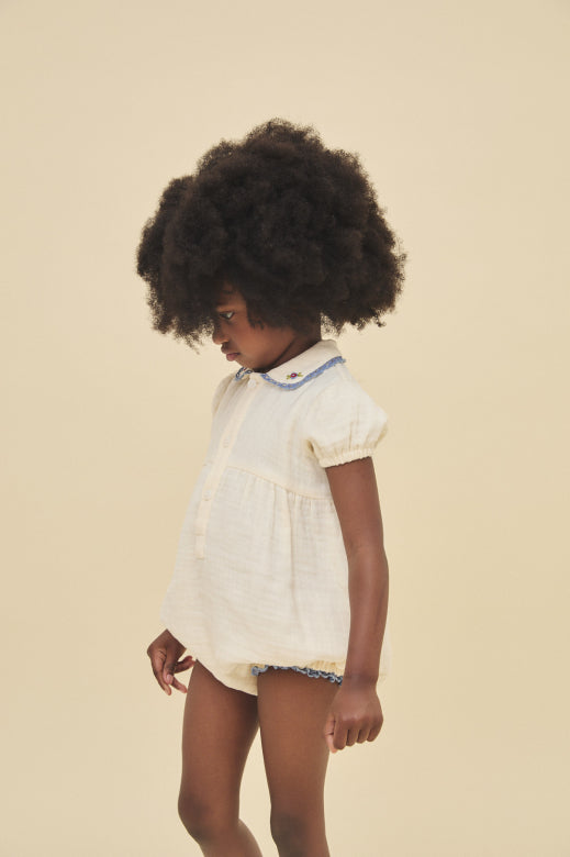 Birinit Agus embroidered romper image 1