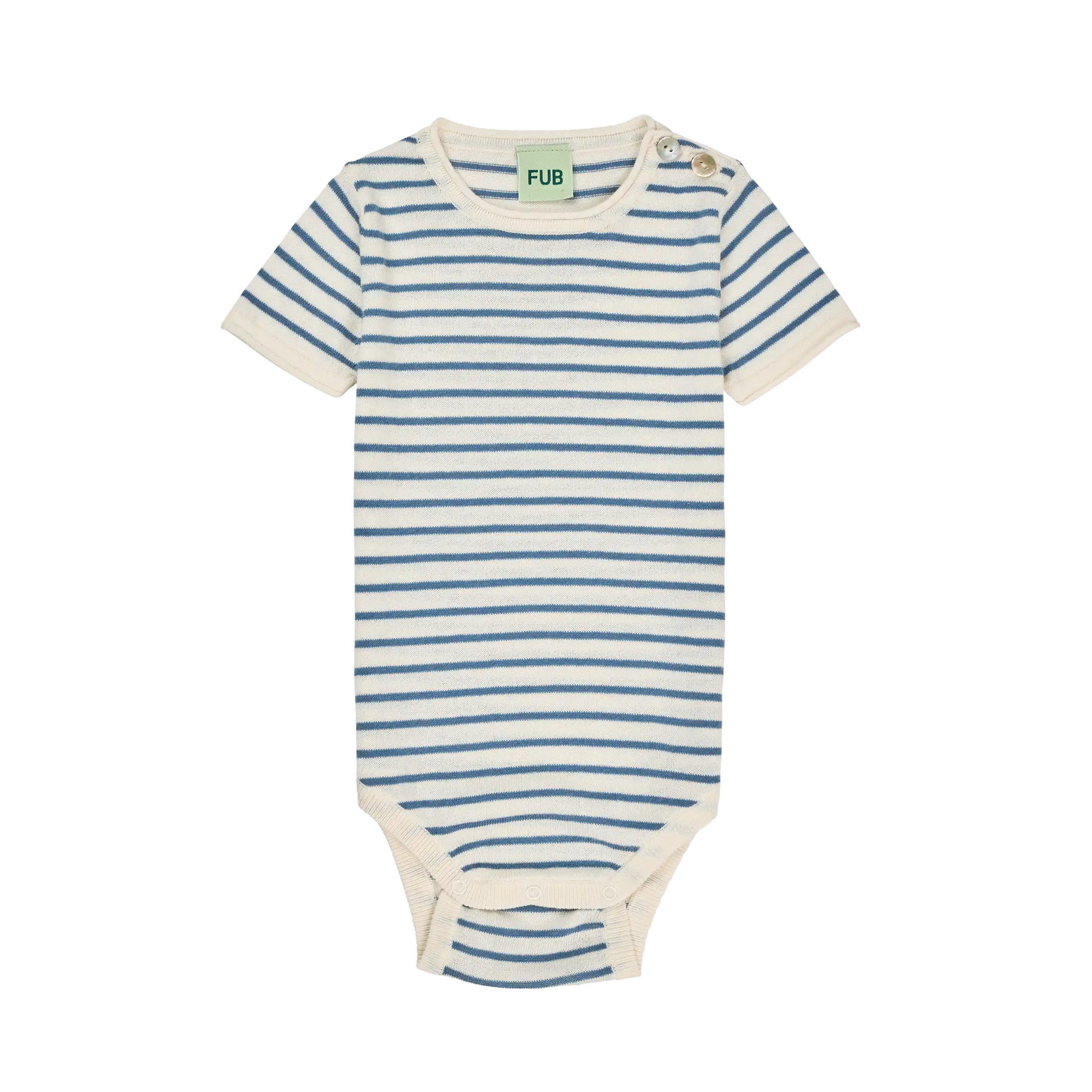 FUB Baby SS Body - ecru/washed indigo image 0