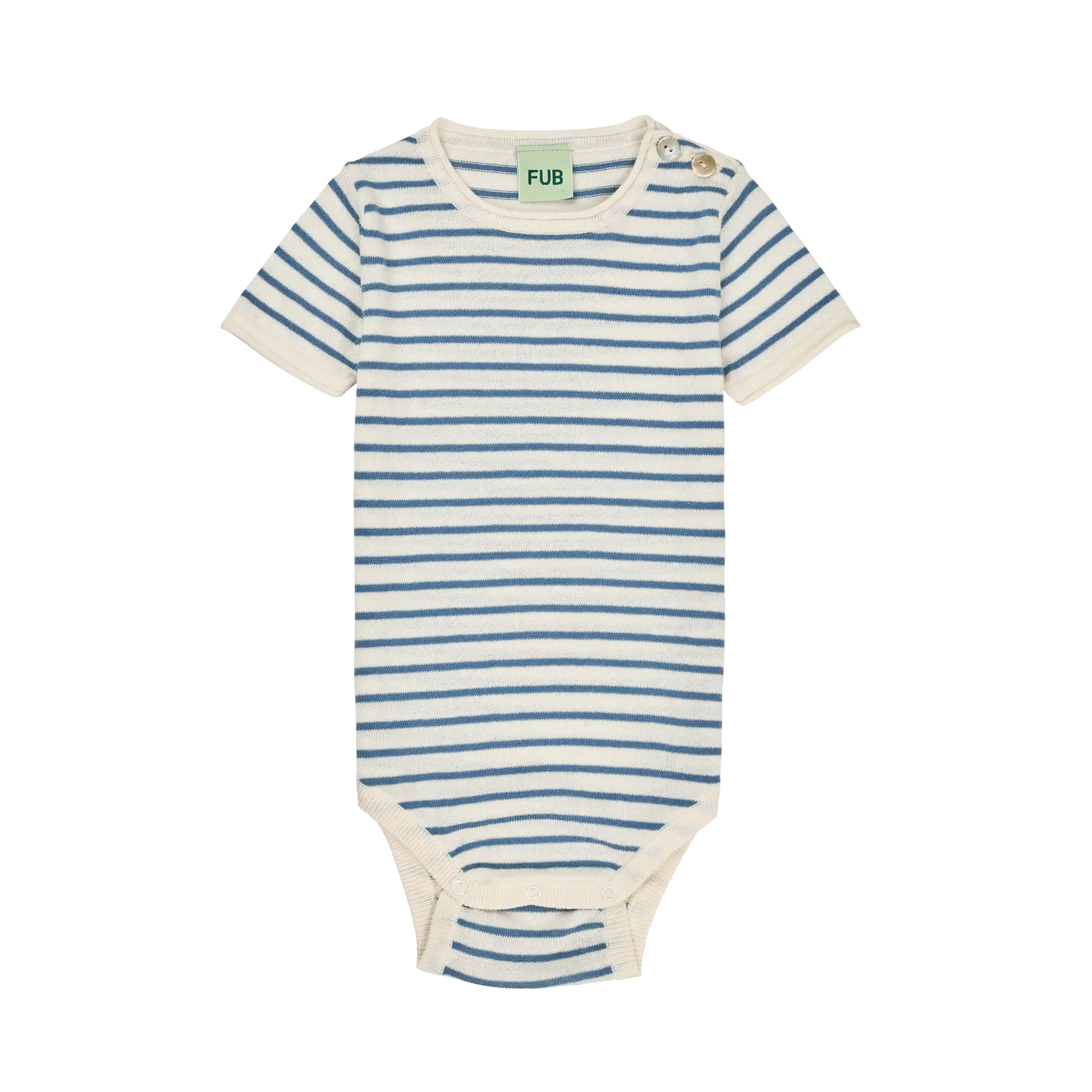 FUB Baby SS Body - ecru/washed indigo image 0