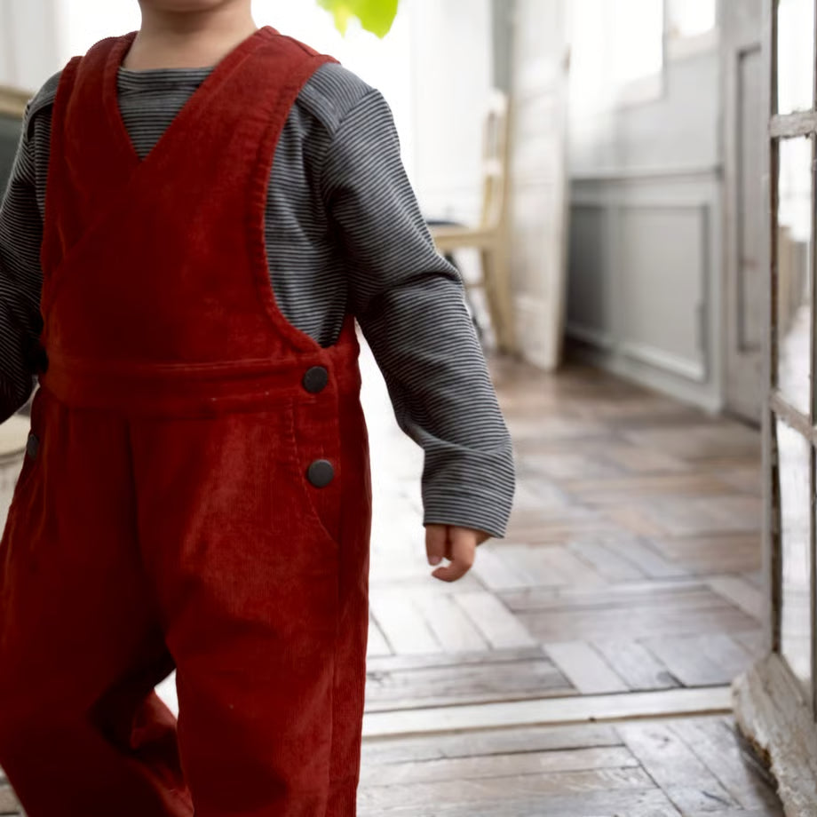 Wrap Overalls Red