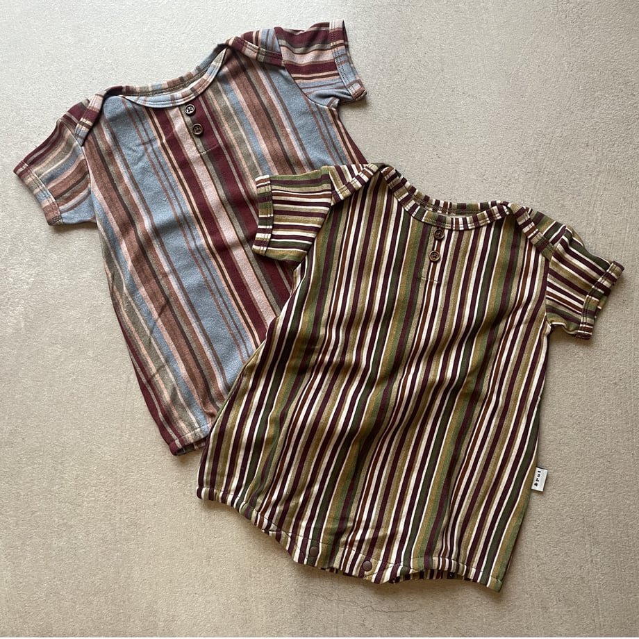 Multi stripe rompers / 2 cols
