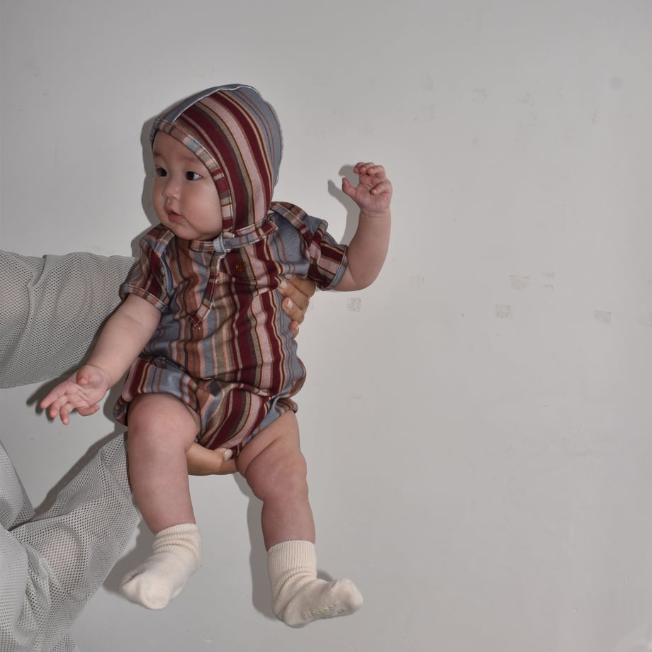 Multi stripe rompers / 2 cols