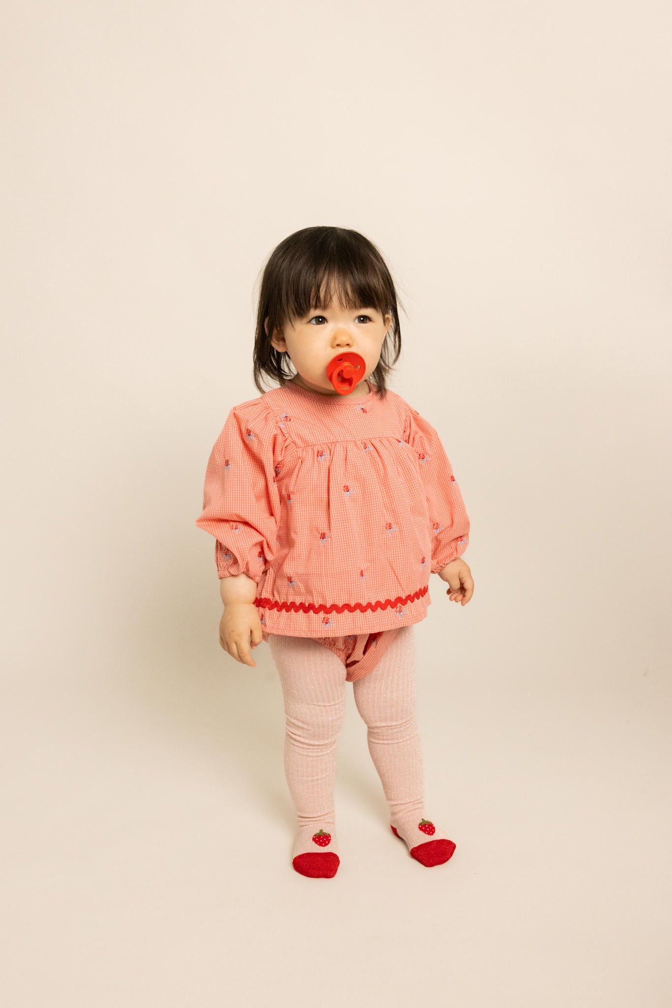 Sonja Romper Pink Rose Gingham