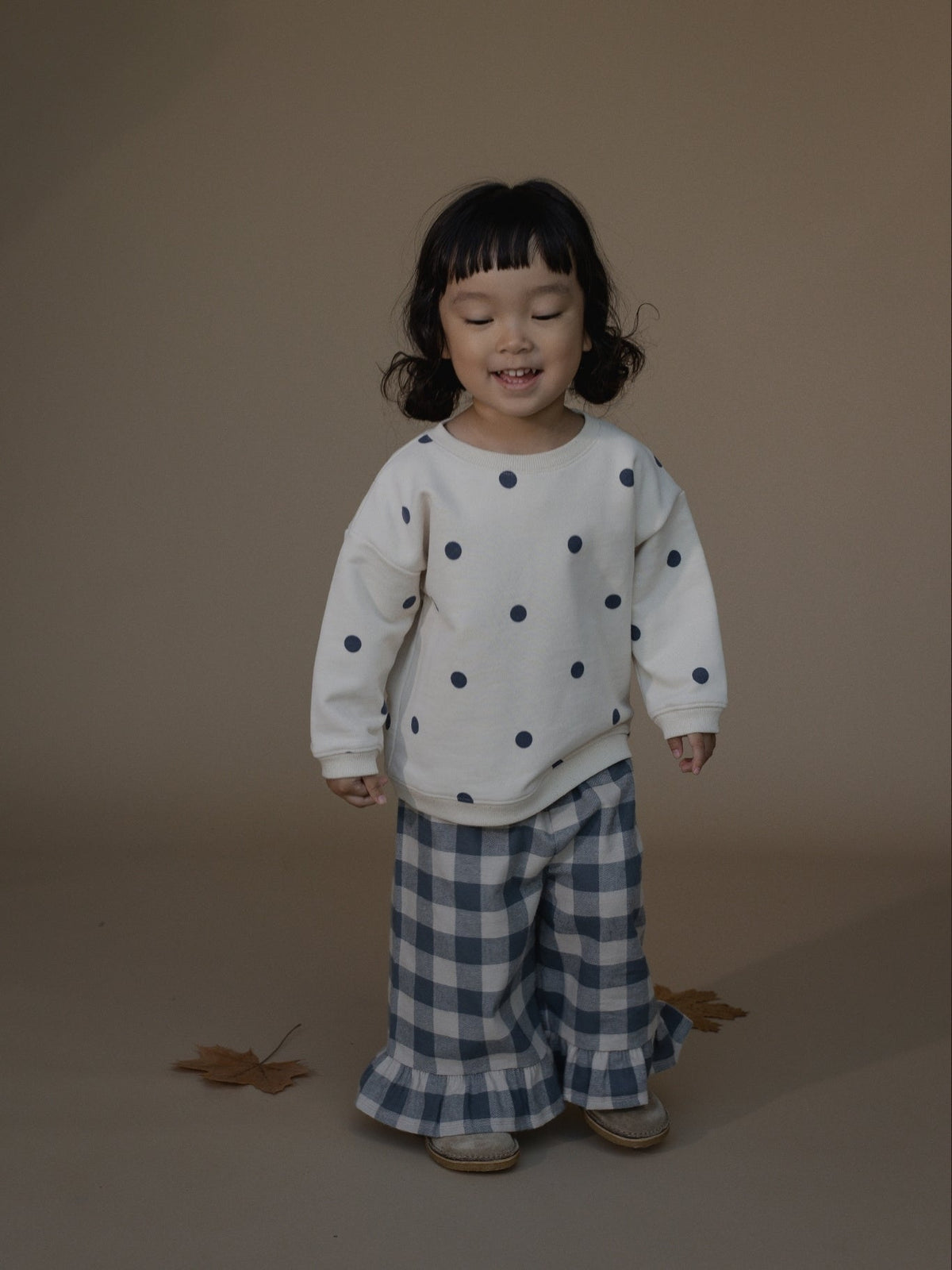 Fog Blue Dots Sweatshirt