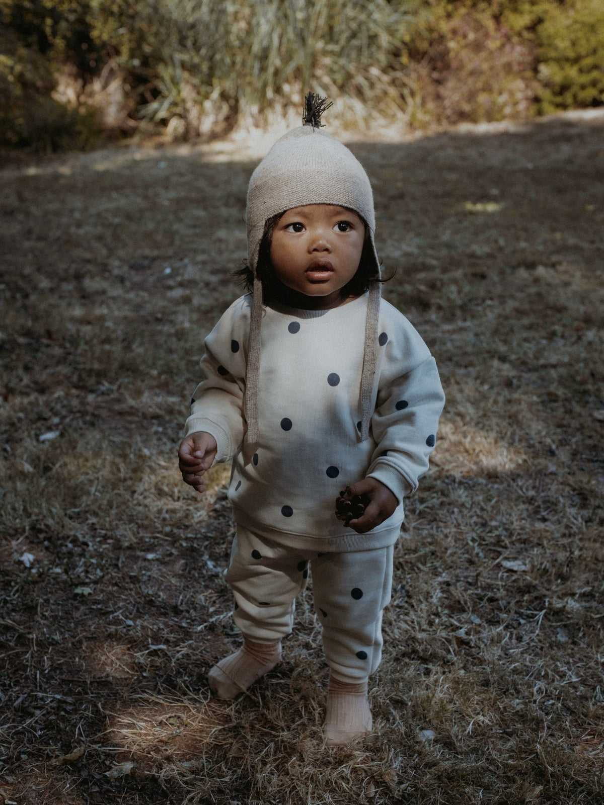 Fog Blue Dots Sweatpants