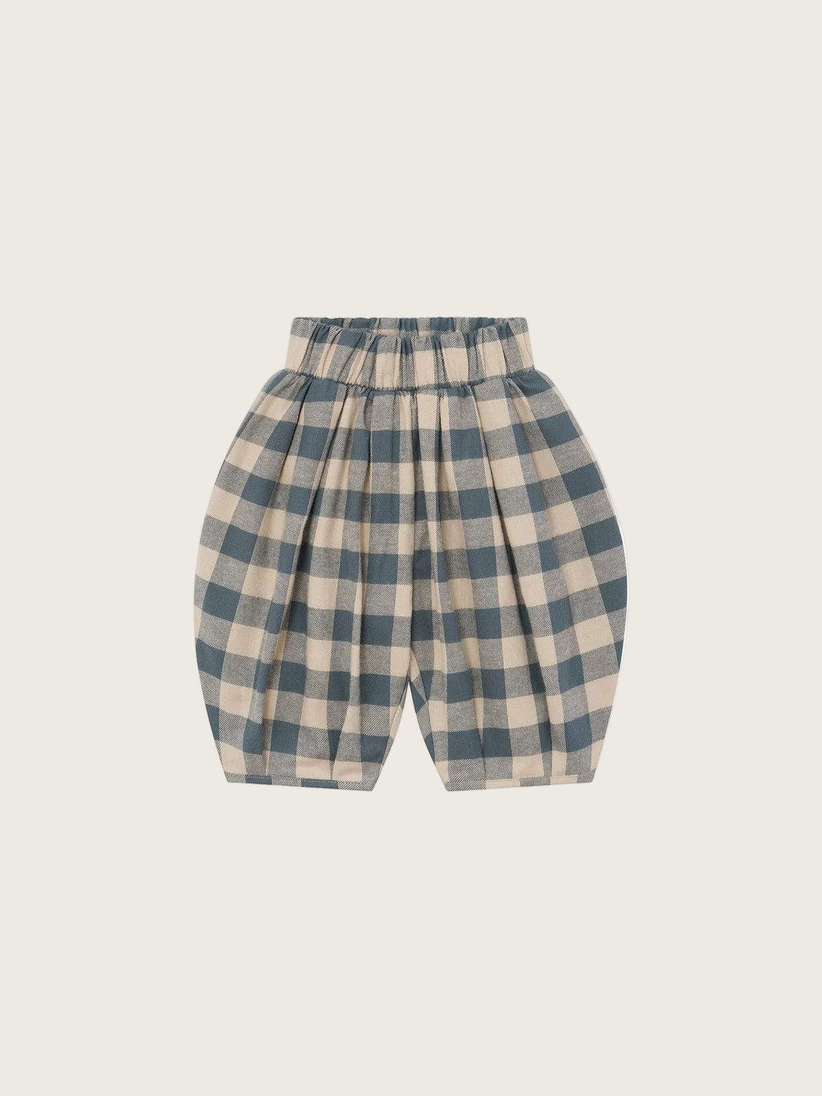 Fog Blue Gingham Lodge Pants