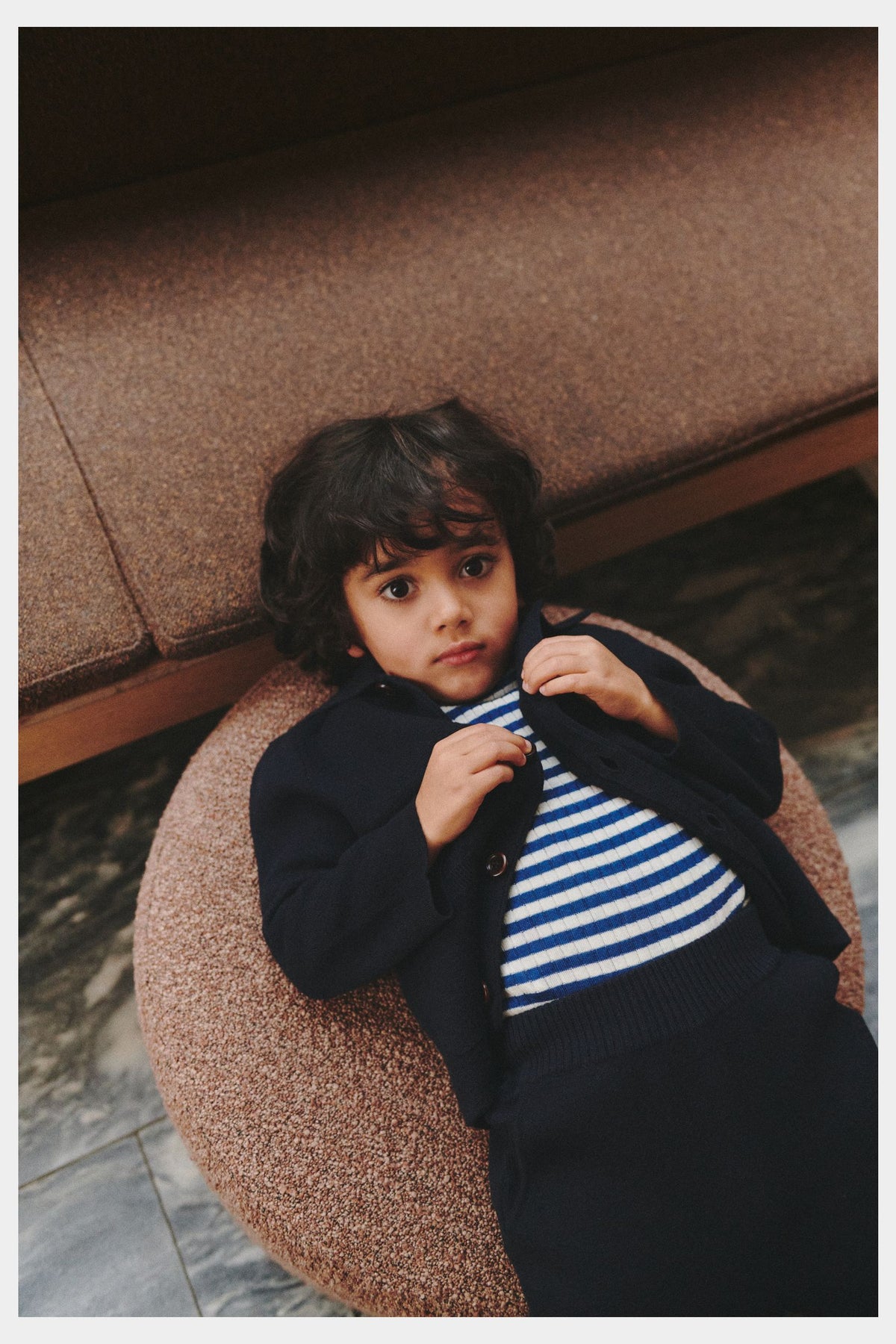 Felted Pants | dark navy