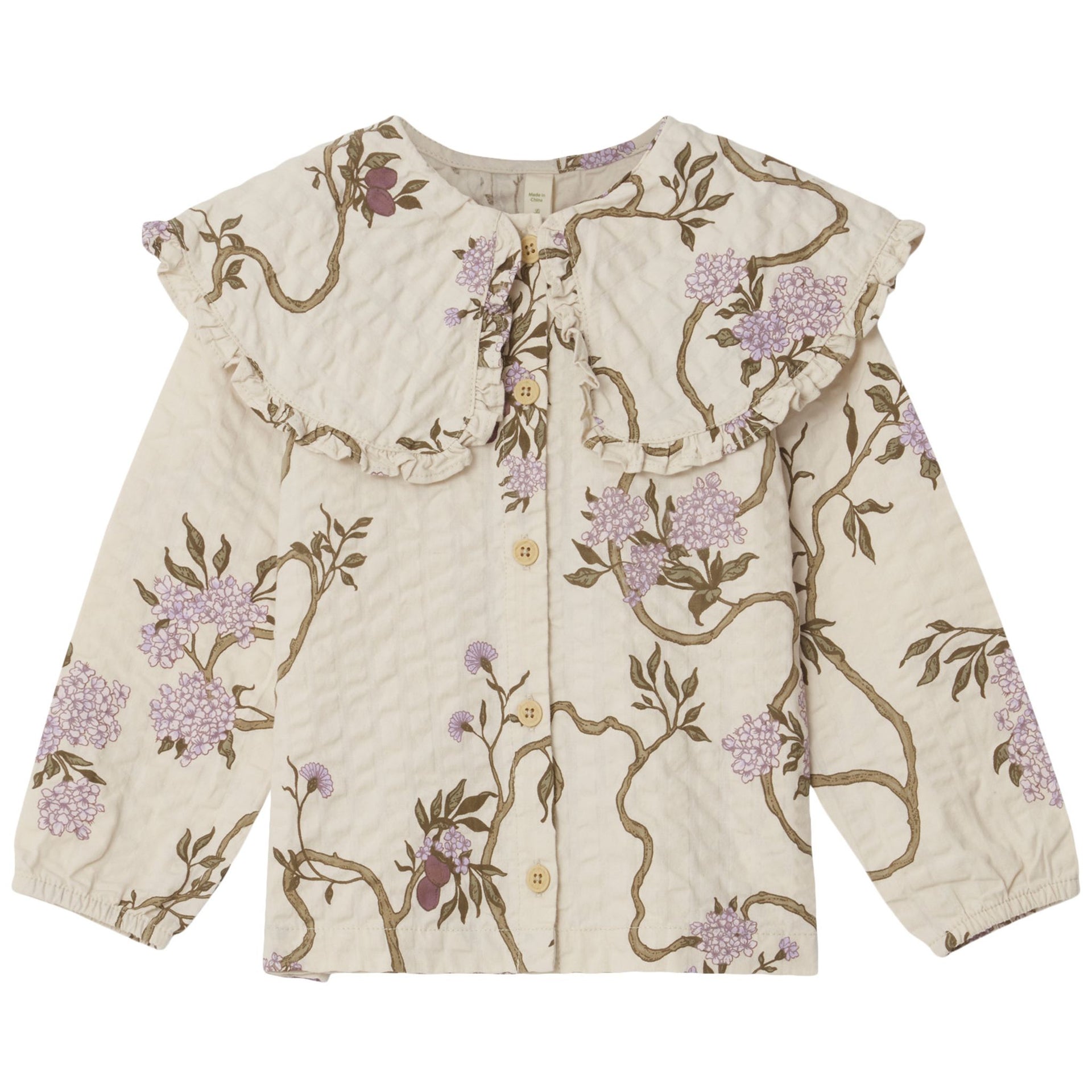 Seersucker LS Blouse - Tree of Life