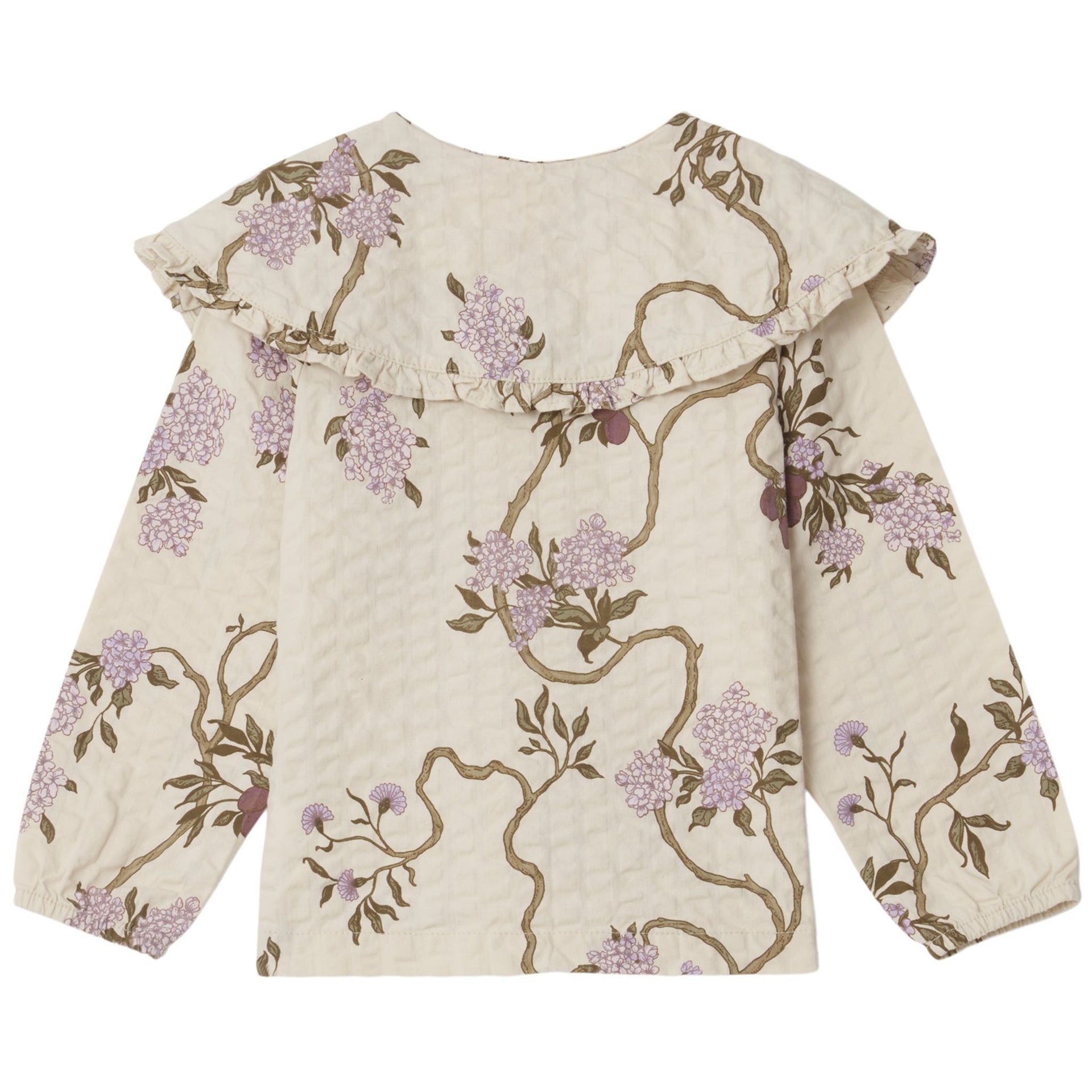 Seersucker LS Blouse - Tree of Life