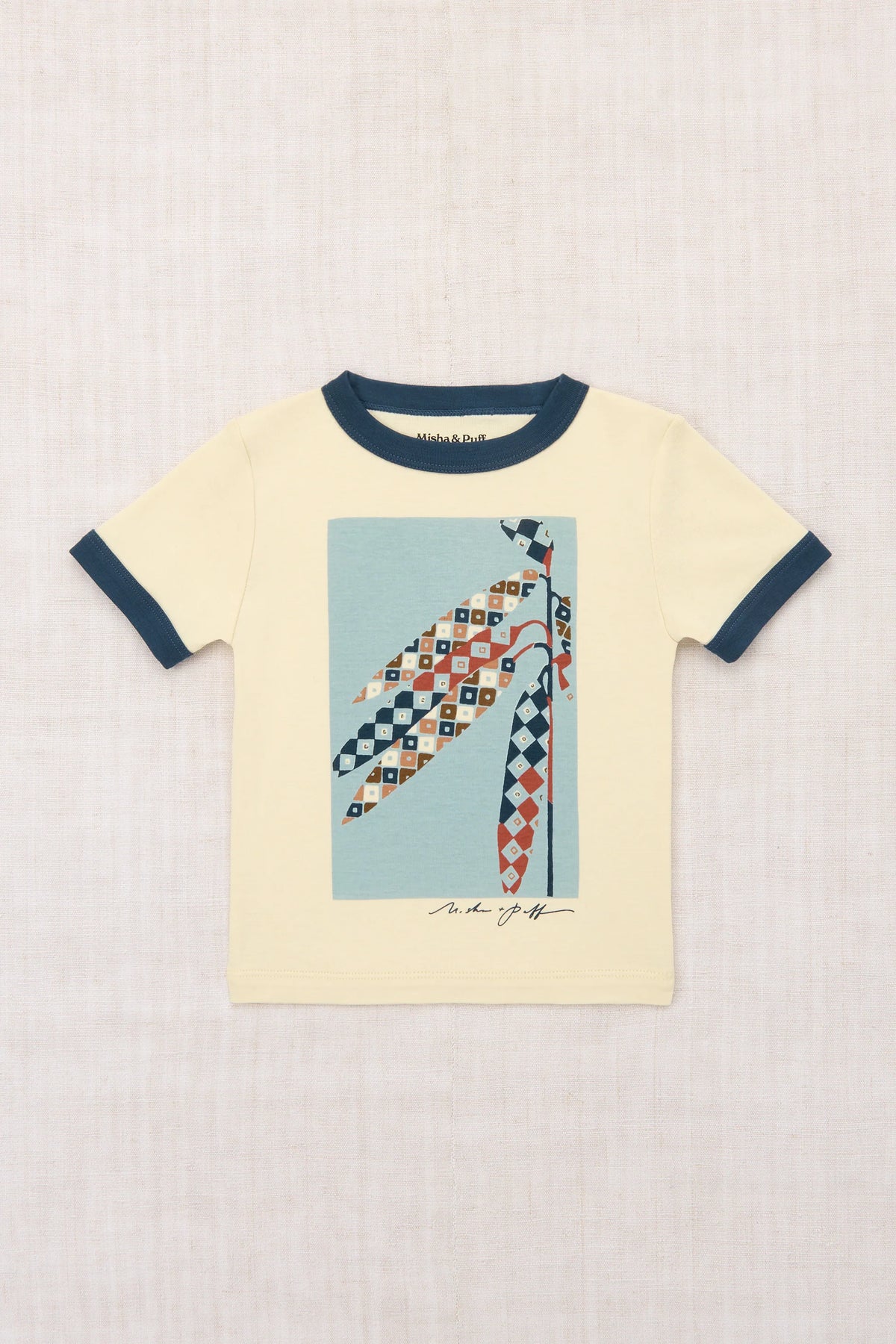 Harvest Ringer Tee - Shortbread