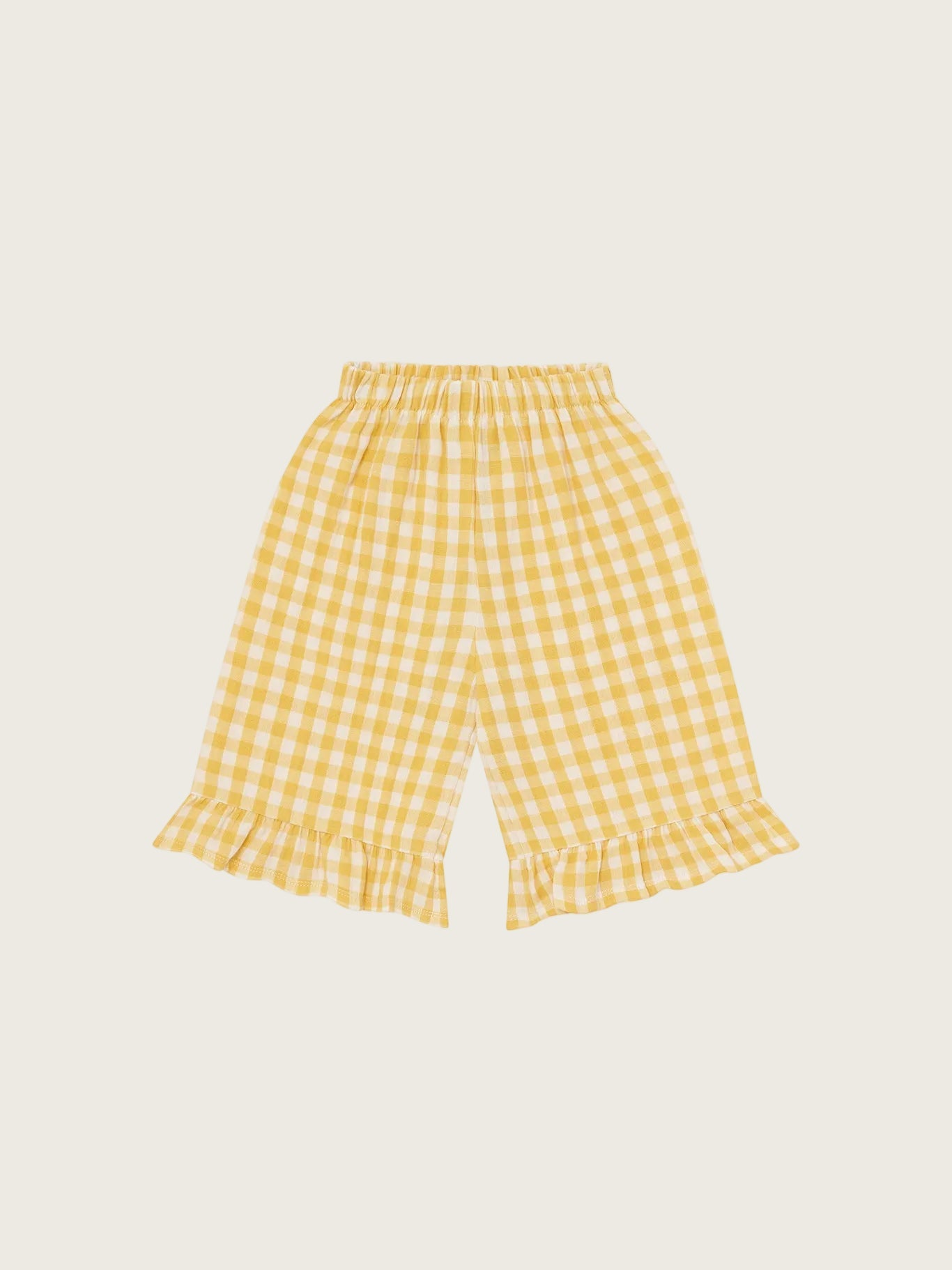 Honeycomb Gingham Frill Culottes