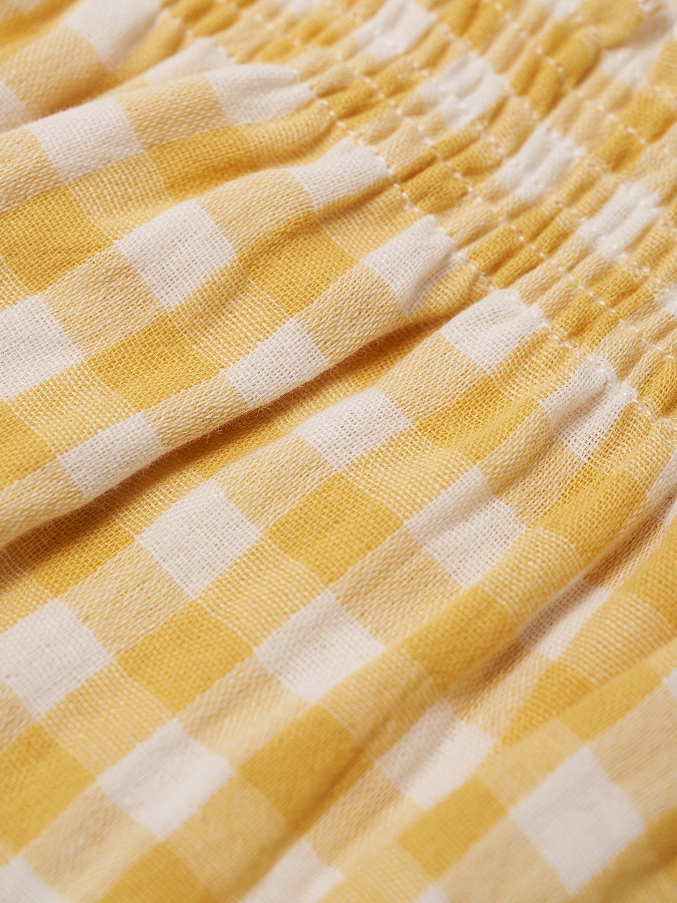 Honeycomb Gingham Spaghetti Bodysuit