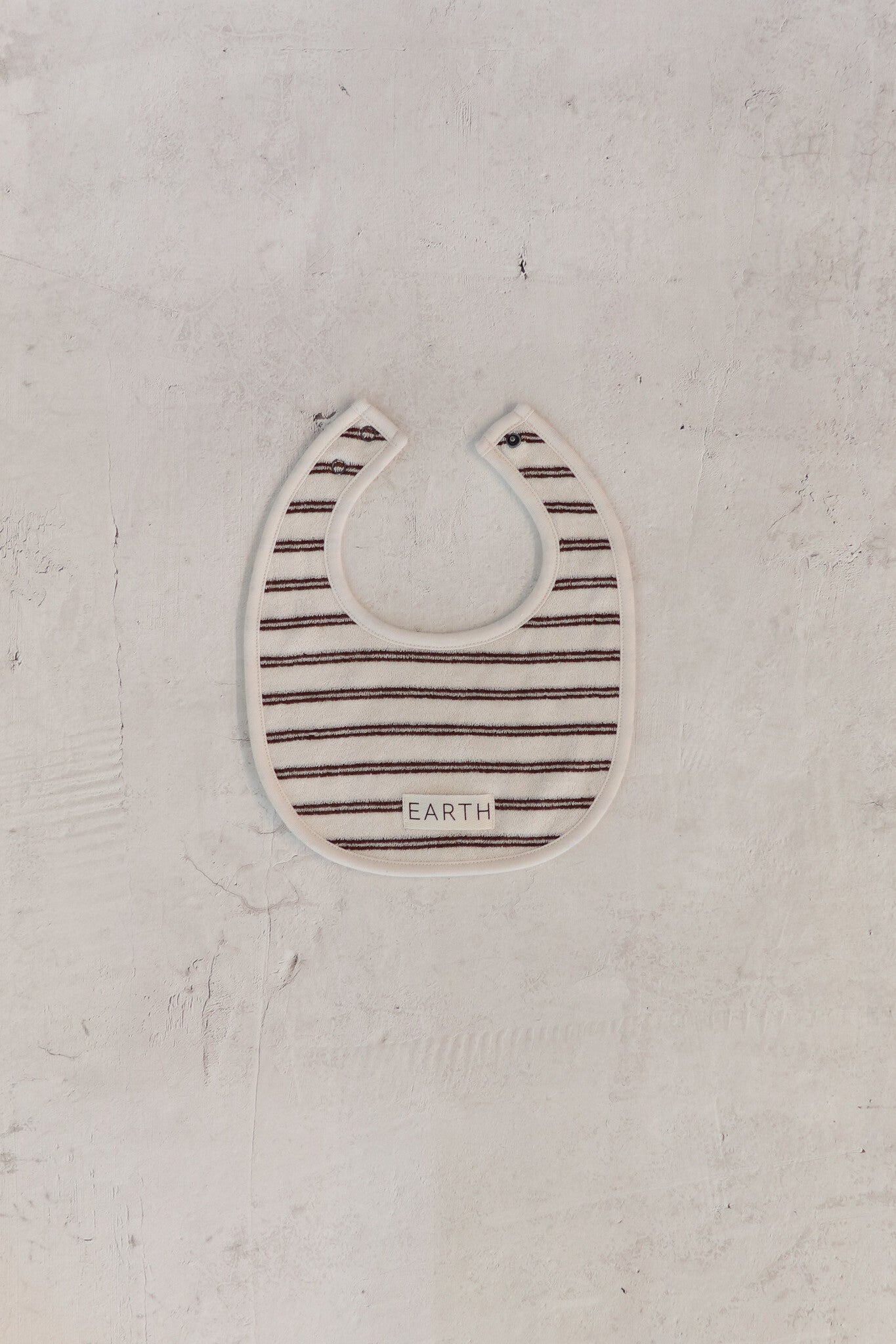 Organic Bib - Brown stripe