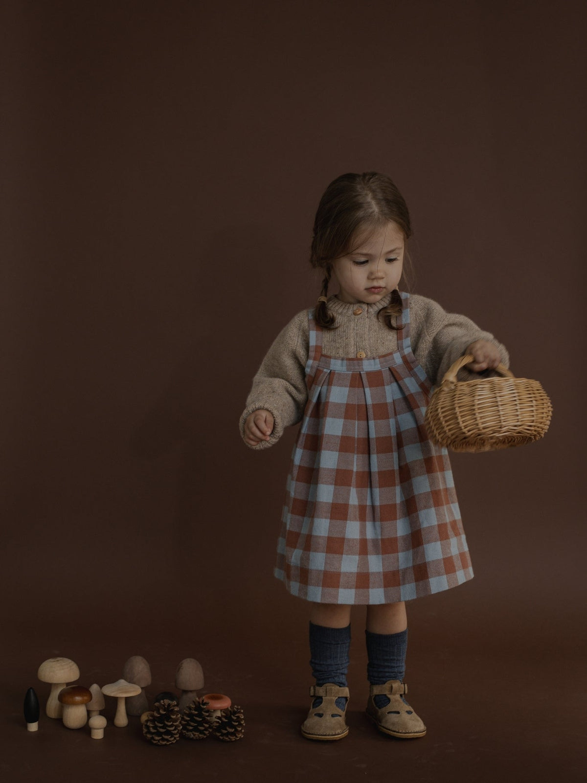 Maple Gingham Tribe Skirt